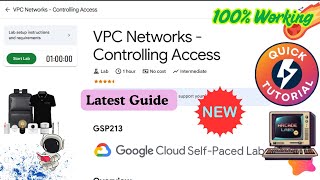 [NEW} VPC Networks - Controlling Access #GSP213 #qwiklabs #arcade