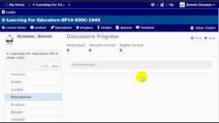 D2L Student Progress Tutorial, by Dennis O'Connor's