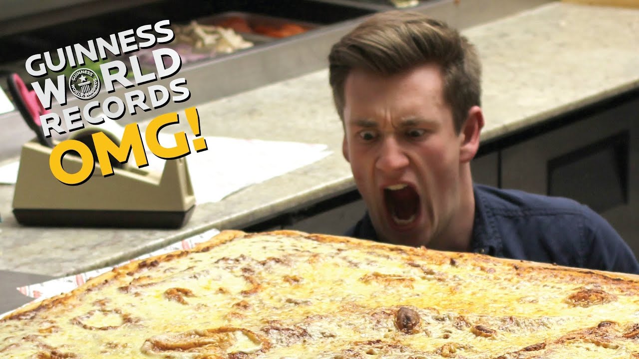 Worlds LARGEST pizza - Furious Pete and Food for Louis // On The Road