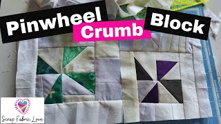 Pinwheel Quilt Block Variation (A No Measure Crumb Quilt Block!)
