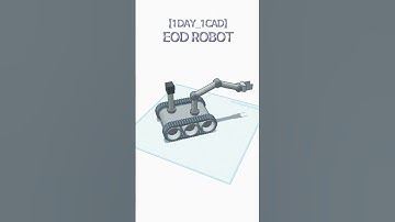 [1DAY_1CAD] EOD ROBOT #shorts #tinkercad #project