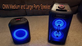 Medium and Large Onn Party Speakers Compared