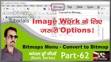 Convert to Bitmap from Bitmaps Menu in CorelDraw X8 in Hindi (Basic Series) #62