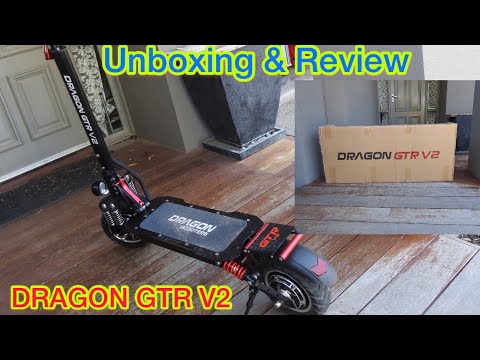 DRAGON GTR V2 DUAL MOTOR ELECTRIC SCOOTER 2400W UNBOXING 