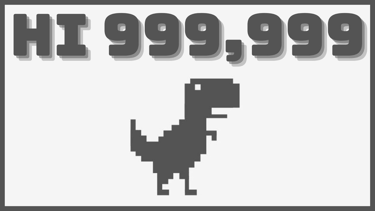 Bot Plays Chrome Dinosaur Game (Almost 1 Million Score) on Make a GIF