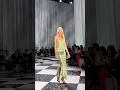 Supermodel Claudia Schiffer at Versace 2023 vs. the 90s✨ #versace #versacess24 #runway