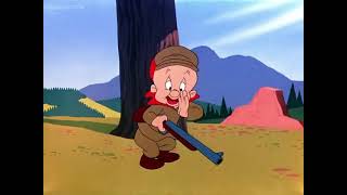 Elmer Fudd  to The Camera Shh Be Vewy Vewy Quiet Im Hunting Wabbits read Description