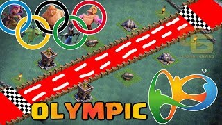 Builder hall Olympics | All Troops Race | Who's the Fastest ? - Clash Of Clans