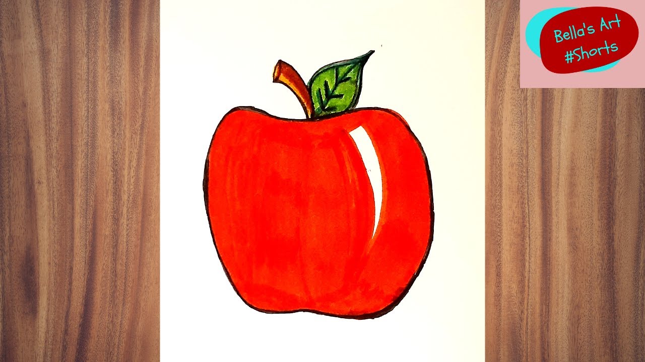 How To Draw An Apple Apple Drawing YouTube