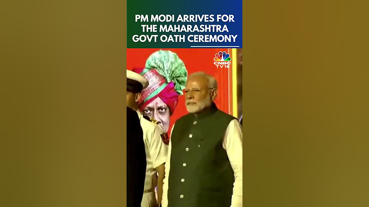 PM Modi Arrives For The Oath-Ceremony Of Maha Govt | N18S | CNBC TV18