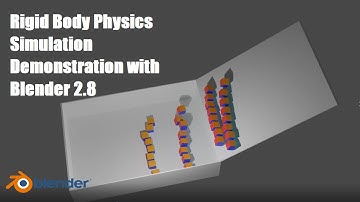 Rigid Body Physics Simulation Demonstration with Blender 2.8