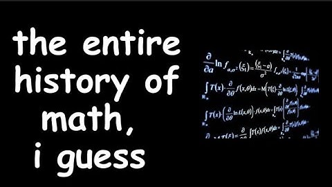 4 Minutes That Explain 4000 Years of Mathematics