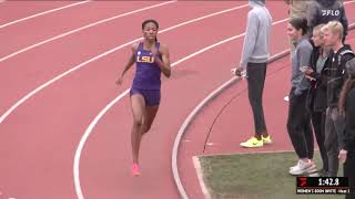Michaela Rose Inches Closer To Athing Mu's Collegiate Record, Dominates Women's 800m At Bryan Clay