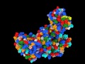 Protein Conformation Change morphing movie via ePMV