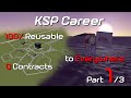 KSP Career: 100% Reusable, 0 Contracts. (Part 1/3: Minmus, Mun, Duna, Ike)