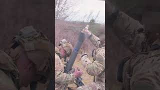 Mortar fire: visual vs. real #shorts #military