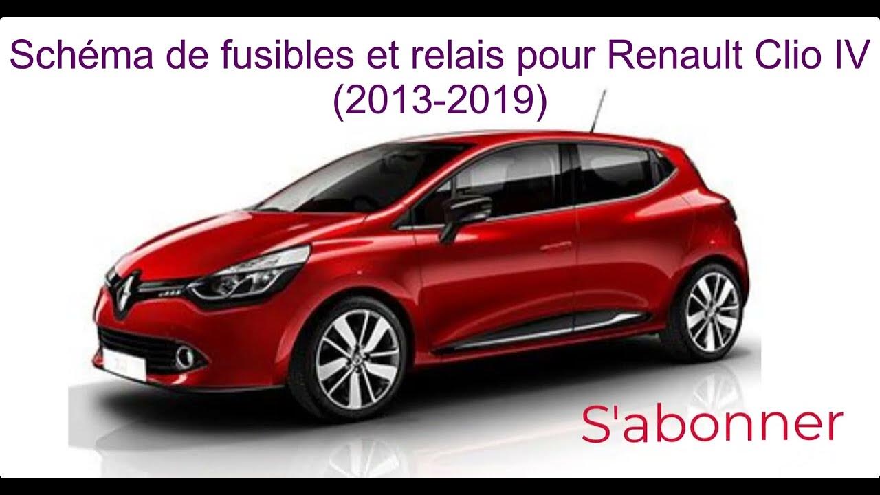 Schéma de fusibles et relais pour Renault Clio IV 2013/2014/2015/2016/2017/2018/2019 YouTube
