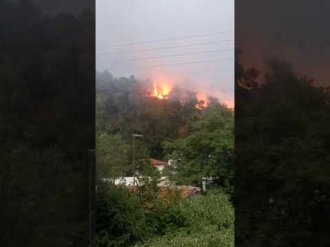 Φωτιά στην Ακρόπολη των Σερρών