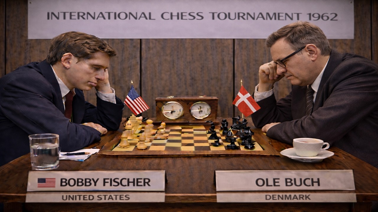 Bobby Fischer vs Ole Buch * Copenhagen, Denmark 1962