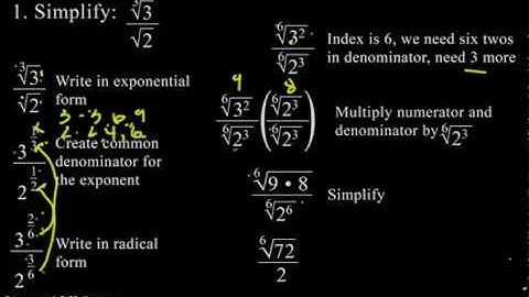 Dividing Radicals of Different Orders Part 1: Discussion: Tagalog Tutorial