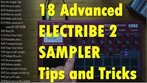 18 advanced Electribe 2 Sampler tips, tricks and ideas