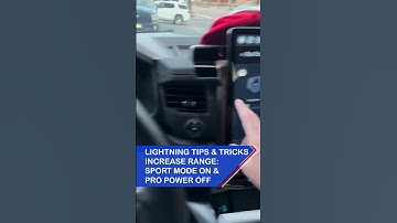 Ford Lightning Tips & Tricks -  Yes = Sport Mode & No = pro power onboard