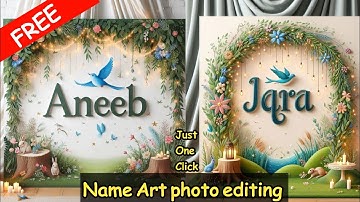 TikTok Viral Trending 3D name art Ai photo editing | bing image creator tutorial | Just One Click