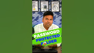 OMG 🔥 How to create password protect folder best PC tips and tricks #pc #password #folder