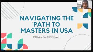 Pranav Balakrishnan | Navigating the Path to Masters in USA