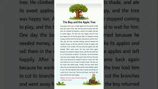 The Boy and The Apple Tree - English Fluency #stories #storiesforkids #learnenglish
