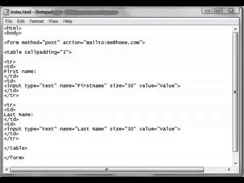 HTML Tutorial 17 -  More Forms (CrocodileSnapProgrammingTutorials)