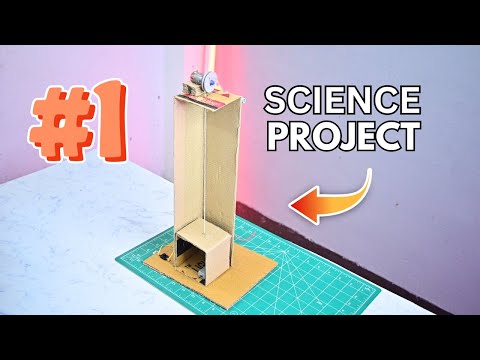 How To Make Mini Lift Model Science Project Elevator Working Model