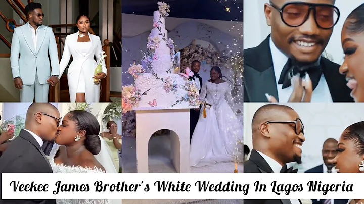 VEEKEE JAMES BROTHER'S WHITE WEDDING IN LAGOS NIGERIA. #veekeejames #jb4everinbloom