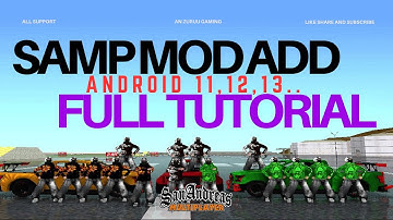How to add mod in samp mobile | Full tutorial malayalam | Samp mobile | An Zuruu Gaming