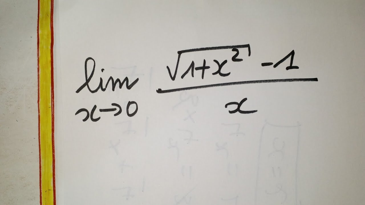Limite en 0 de sqr(1+x^2)1/X. Limite de racine carrée de 1+x²1 sur X — free download