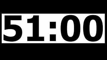 51 Minute Countdown Timer with Alarm