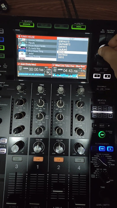 HOW TO SORT TRACKS WITH BPM IN XDJ XZ #djlush #xdjxz #bpmsorting #pioneerdj