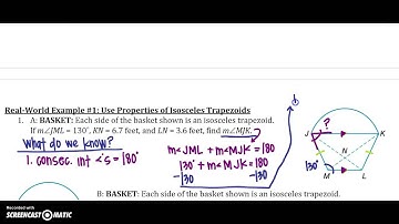 6.6 Trapezoids & Kites Part #1