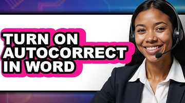 How to Turn on Autocorrect in Word - Full Guide