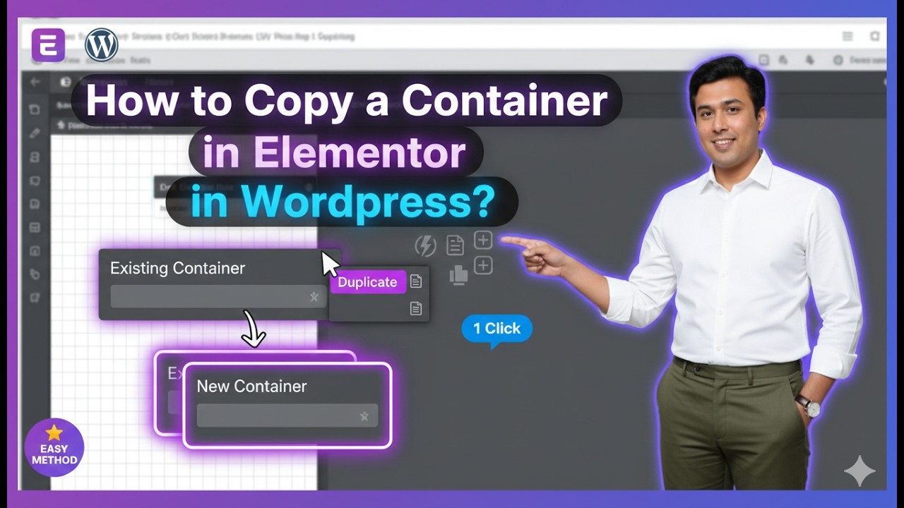 How to Copy a Container in Elementor in Wordpress? - YouTube