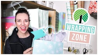 Budget Friendly Gift Wrapping Zone | Dollar Tree