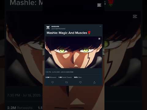 Mashle Magic And Muscles Mash Anime Viralvideo Foryou CIandestina Trending 