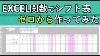 エクセル関数でシフト表を自動作成する方法 無料テンプレートダウンロード可能