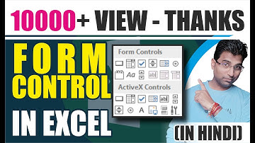 FORM CONTROL in Developer Tool in excel
