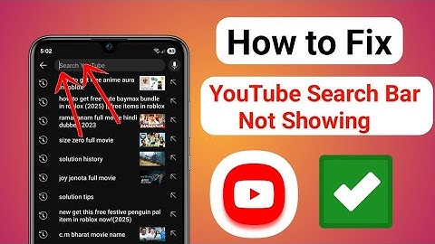 How to Fix YouTube Search Bar Not Showing (2025) | YouTube Search Bar Half Showing