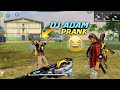 DJ ADAM PRANK ON RANDOM TEAM MATE - OP REACTION 😂😂 || GARENA FREE FIRE || TONDE GAMER