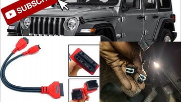 JEEP WRANGLER OBD port location and SGW security bypass ☮️