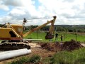 Гусеничный тросовый экскаватор. Tracked cable excavator.