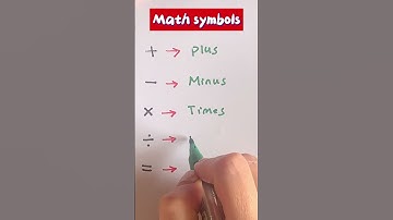 #shorts Math symbols in ENGLISH