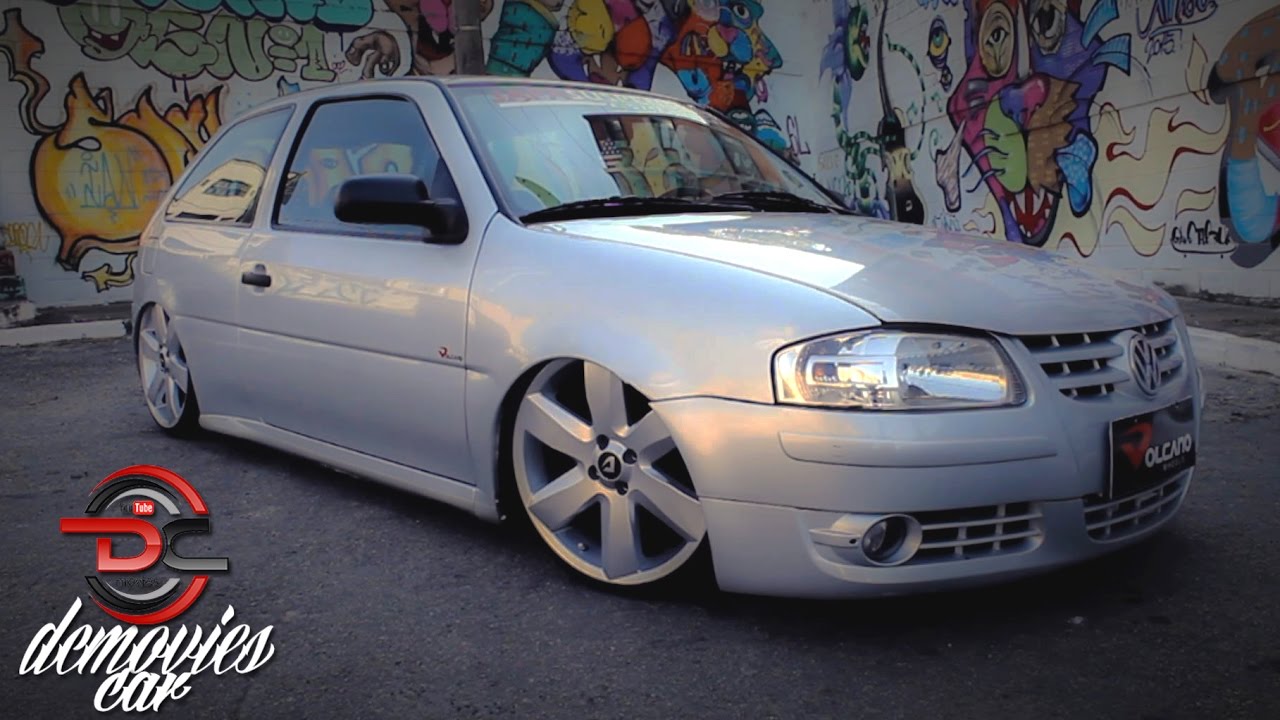 Gol G4 rebaixado com rodas aro 18, Gol G4 rebaixado na fixa…